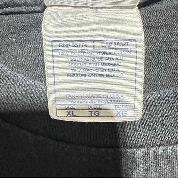 Classic Frankenstein Graphic Tee Black Solid Shirt XL Men’s Horror Movie - Picture 4 of 6